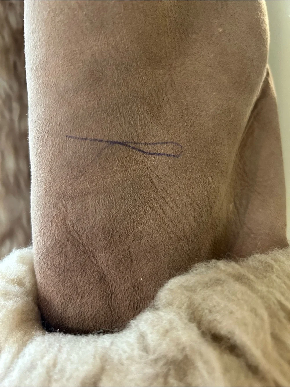Vintage 1970s Shearling Leather Penny Lane Coat Afghan Princess Coat S - Picture 7 of 8